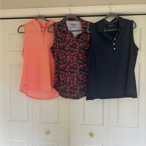 Sleeveless Women's Golf Tops